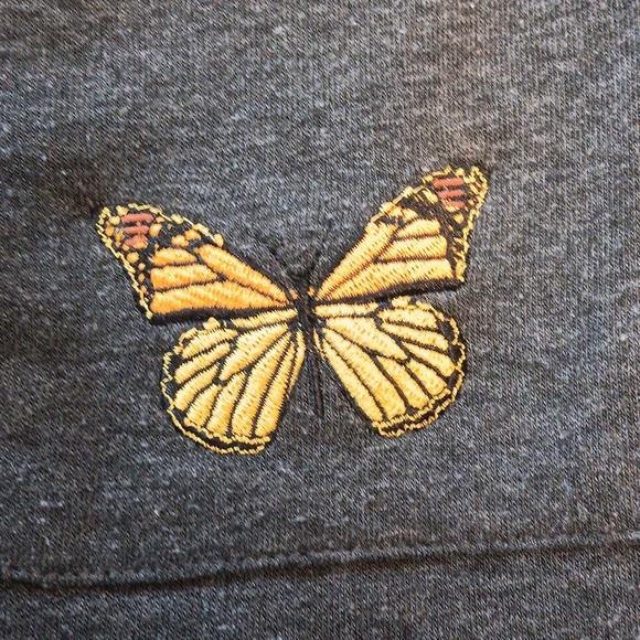 Love Streak Sweat Pants Gray with Butterfly Size XL sweatpants comfy - Picture 3 of 6